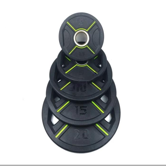 barbel plate rubber Ironbull Weight Plate 2.5-25kg ecer IronBull Barbel Karet Rubber Plate Dumbell - 2,5kg