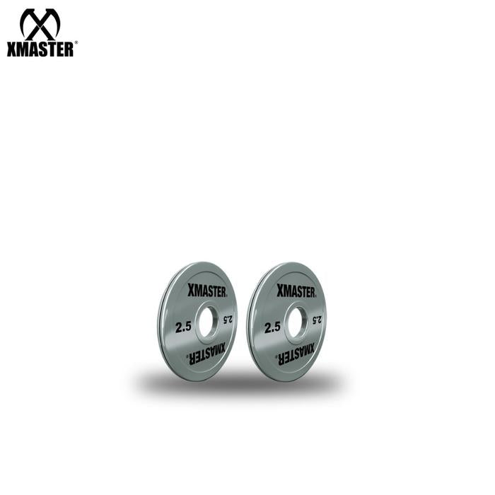 XMASTER Calibrated Steel Powerlifting Change Plate berat 0.25/0.5/1.25/2.5/5/10/15/20/25kg Chromed IPF standard Strength ROGUE ELEIKO - 0.25KG for pair