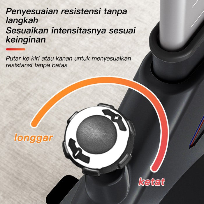 OneTwoFit Spinning Bike LCD Monitor Adjustable Seat 8KG Flying Wheel Exercise Bike Alat Gym Sepeda Statis