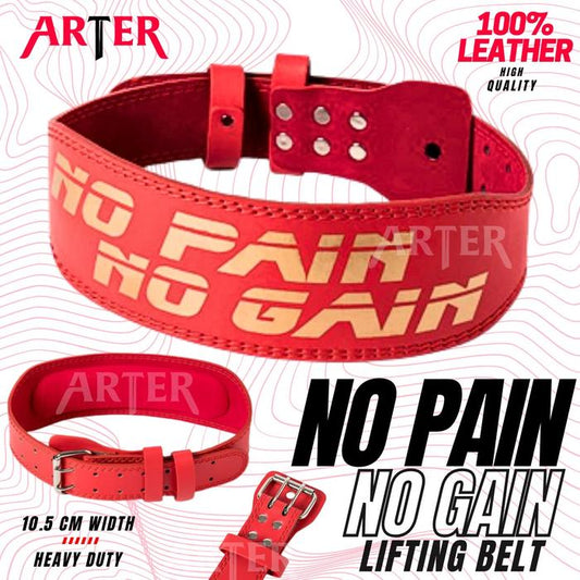 ARTER Gym Belt NPNG Powerlifting Weightlifting Belt Sabuk Fitness Belt - M, LOGO ARTER