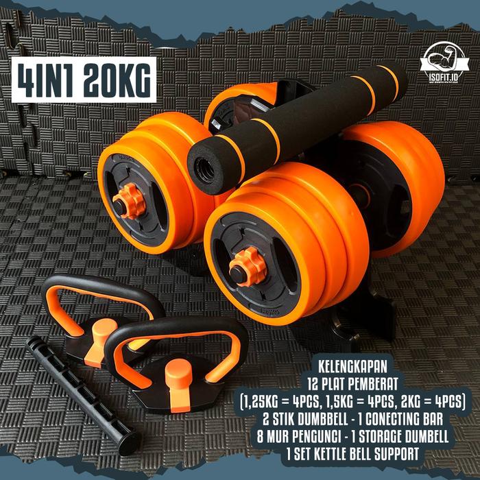 DUMBELL SET SNJ-03 / Barbel / Dumbbell Set / Alat Angkat Beban / Alat Fitness New Varian - SNJ03 3IN1-10KG