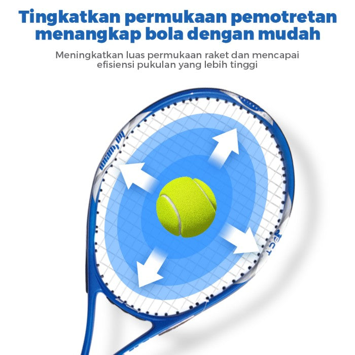 OneTwoFit Raket Tennis 27inch Olahraga Tennis Raket Tennis Dewasa Berat ringan 280g Kirim tas penyimpanan