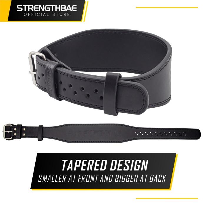 Weightlifting Belt STRENGTHBAE Sabuk Gym Bodybuilding Crossfit Fitness - M (75-100cm)