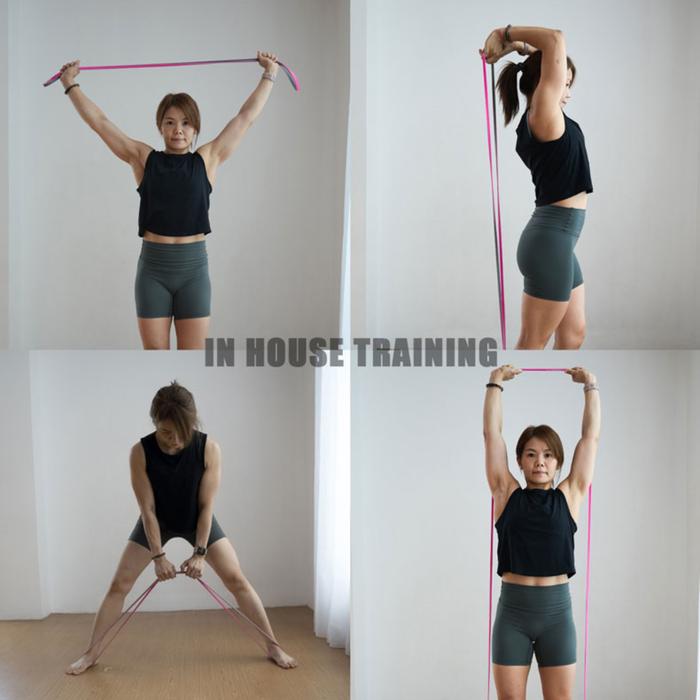 XMASTER Resistance Band Yoga Strength Mobility Recovery Training Fitness CrossFit Home Gym ROGUE - Tali Latex Alami Berkualiti Tinggi untuk Latihan Olahraga Outdoor dan Portable - Red