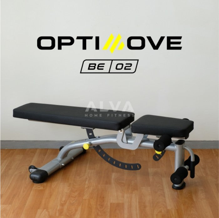 [BE-02] OPTIMOVE Adjustable Bench - Bangku SIt Up Bench Press