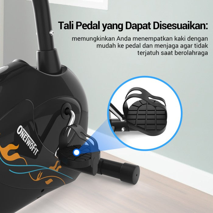 OneTwoFit Sepeda Statis Kardio Recumbent Bike Spinning Bike