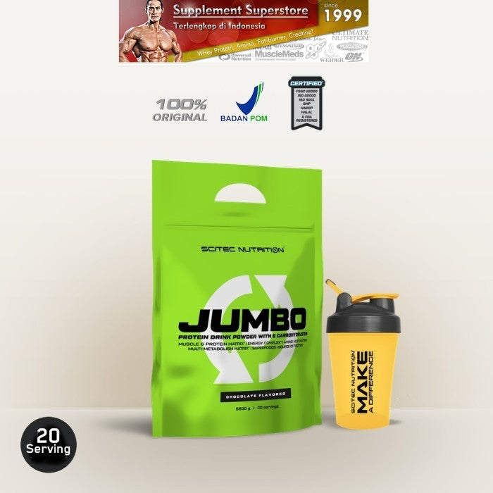 Scitec Nutrition - JUMBO 6600 GAINER (6,6kg) - Strawberi, Keychain