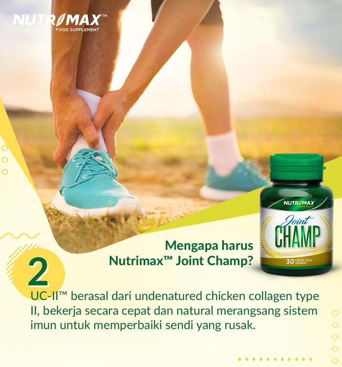 Nutrimax Joint Champ 30 Tablet Membantu Kesehatan Persendian