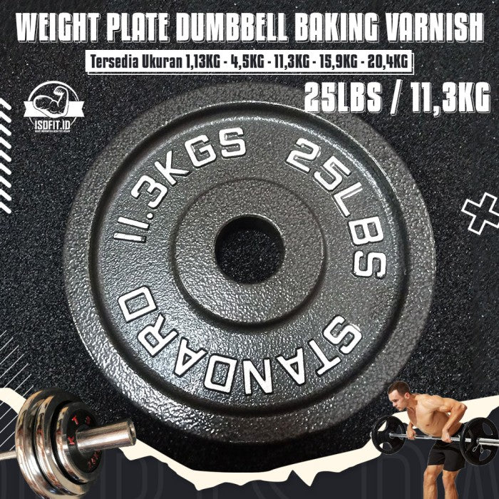 BV Electroplated Weight Plate Barbel / Plat Pemberat Barbel - 25LBS