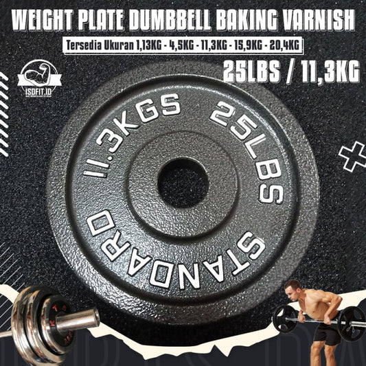 BV Electroplated Weight Plate Barbel / Plat Pemberat Barbel - 25LBS