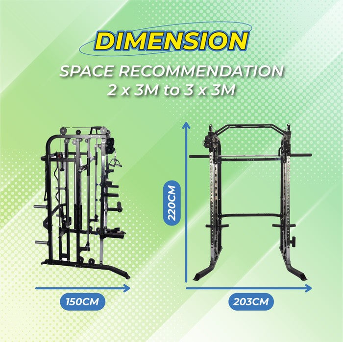Paket Home Gym LITE LT-1 All in One Machine Paling Worth it! - Dumbbell + Band