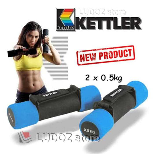 Aerobic Soft Dumbell KETTLER 2x 0.5kg - Foam Barbell