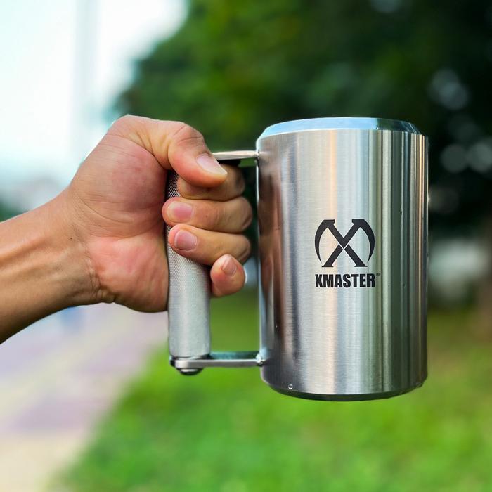 XMASTER Heavy Mug 8/10KG Gelas Berat Dumbbell 304 Baja Tahan Karat Latihan Kekuatan Otot - 8Kg Stainless steel