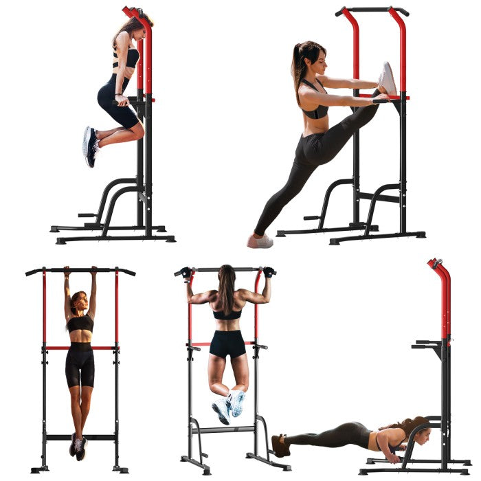 OneTwoFit Power Tower Pull Up Bar Multi-Function Alat Olahraga Fitness