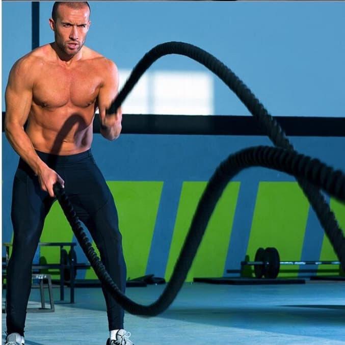 F305A 15M X 25 MM Premium Battle Rope Tali alat Fitness home sport Gym