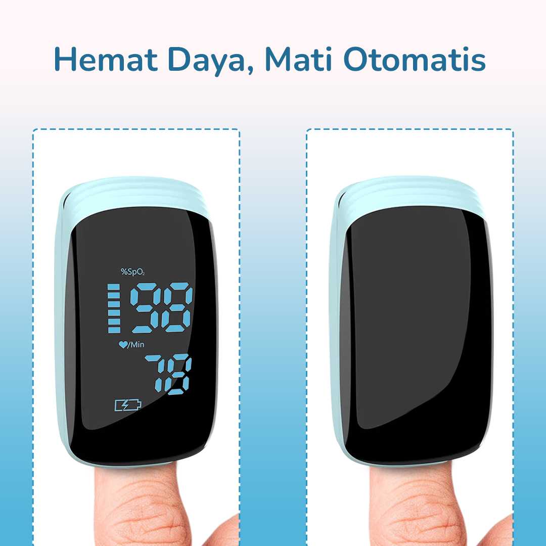 AIQUE Fingertip Pulse Oximeter Alat Ukur Saturasi Oksigen Darah - TY-05