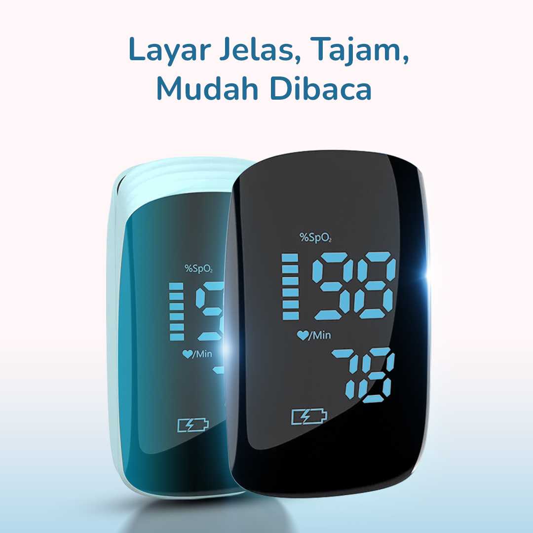 AIQUE Fingertip Pulse Oximeter Alat Ukur Saturasi Oksigen Darah - TY-05