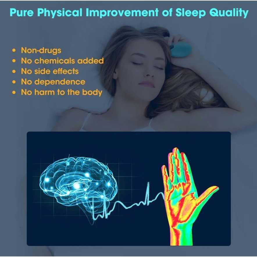 HYP Alat Bantu Tidur Genggam Sleep Aid Palm Calmer Low Frequency Pulse - HY40