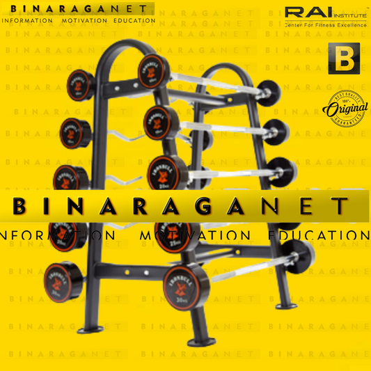 IRONBULL RUBBER FIXED BARBELL 1 SET
