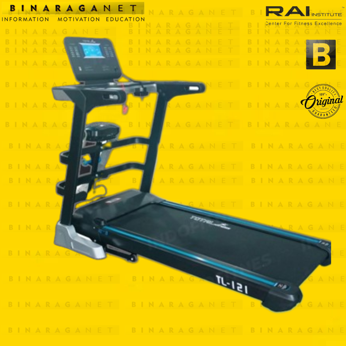 Treadmill TL-121 Motor 3 HP Total Health Gym - Treadmil Gym Fitness