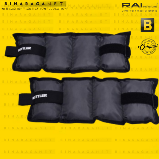 KETTLER NYLON ANKLE/WRIST WEIGHT (2.5KG/PAIR) GREY/BK 413-000