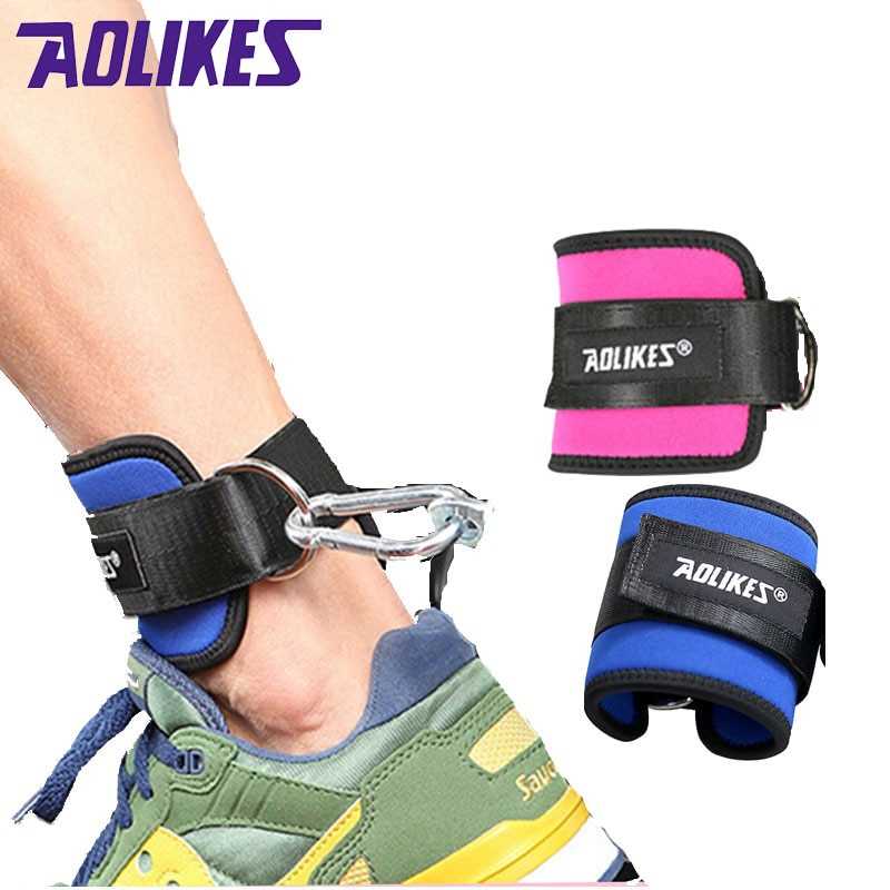 AOLIKES Fitness Gym Adjustable D-Ring Pull Ankle Strap Support 1 PCS - A-7129