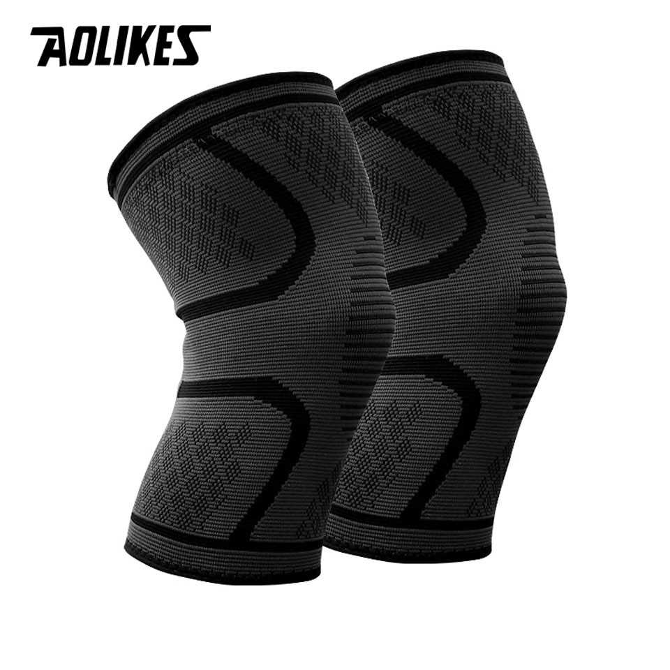 AOLIKES Pelindung Lutut Knee Support Pad Brace Fitness Gym 1 Pair - A-7718