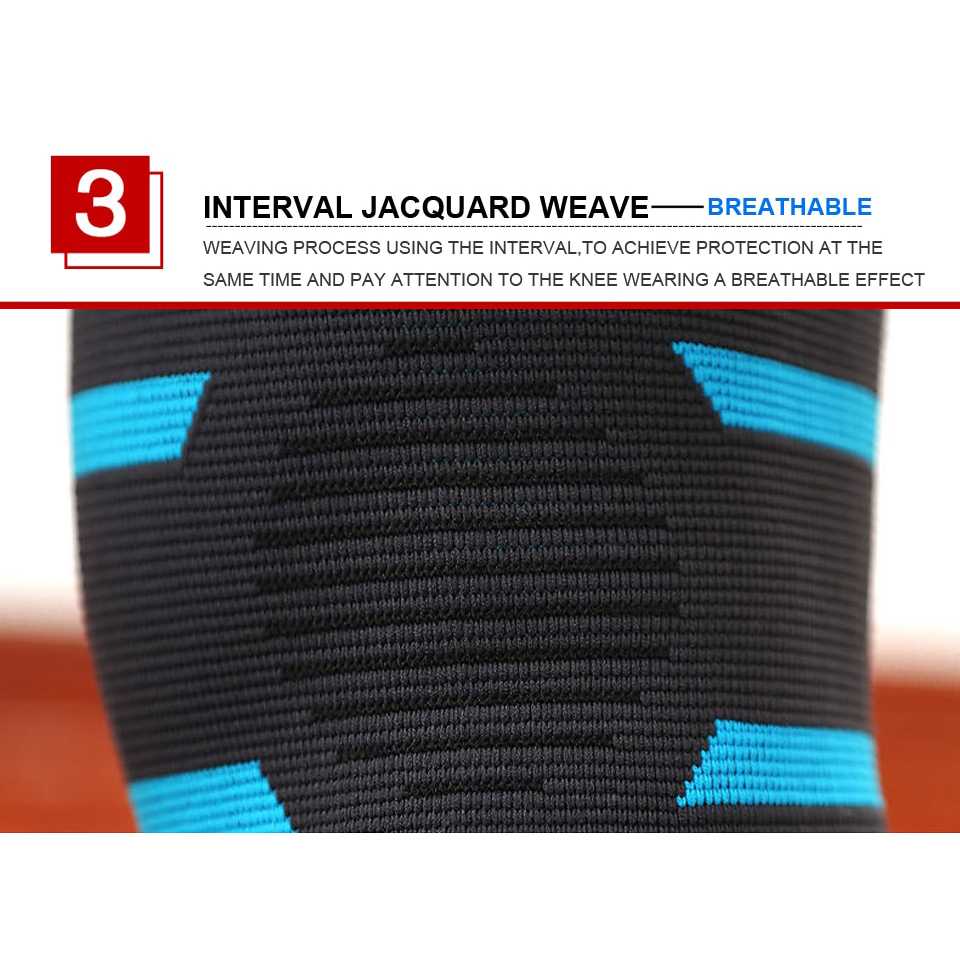 AOLIKES Pelindung Lutut Knee Support Pad Brace Fitness Gym 1 Pair - A-7718