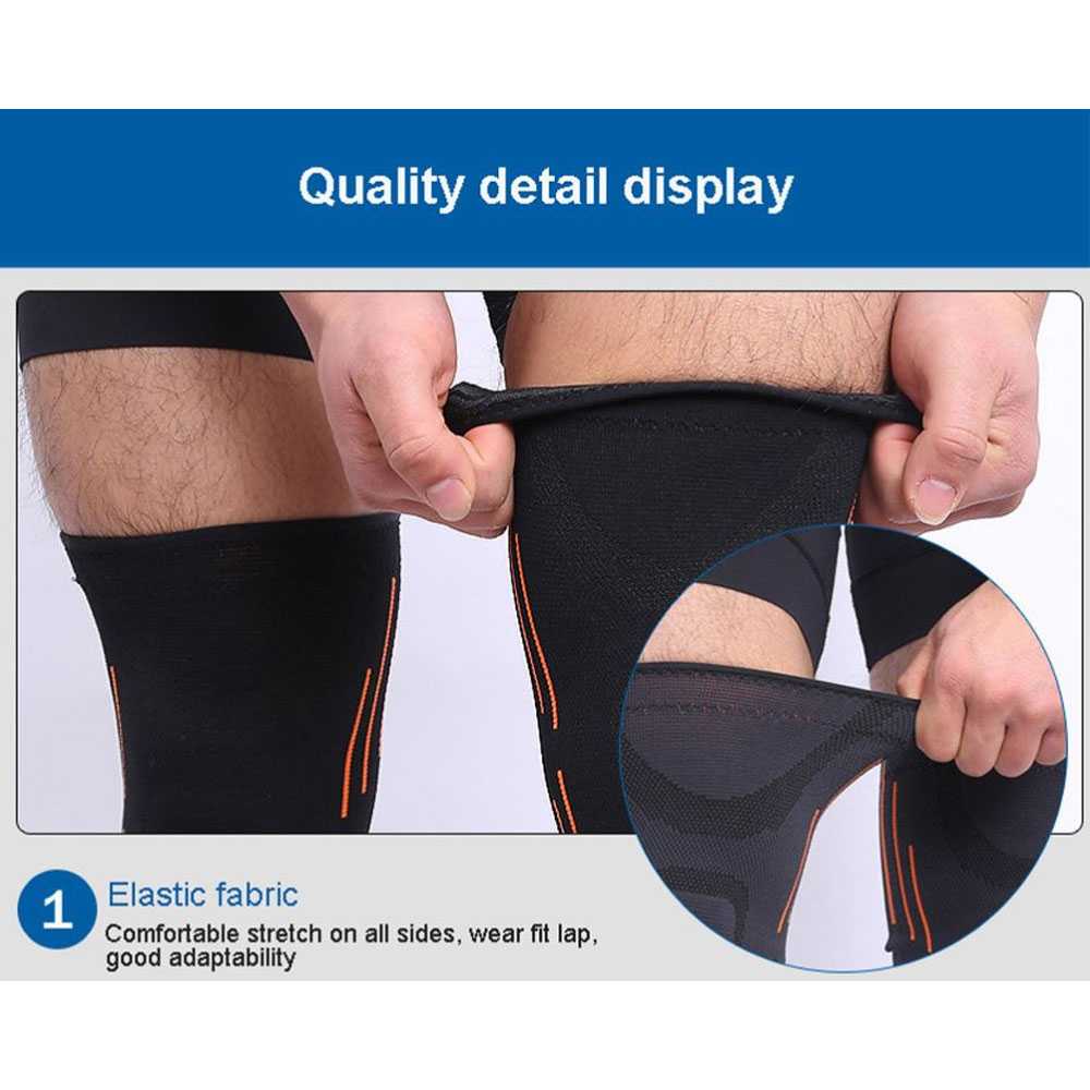 AOLIKES Pelindung Lutut Knee Protection Pad Braces Fitness 1 Pair - 7719