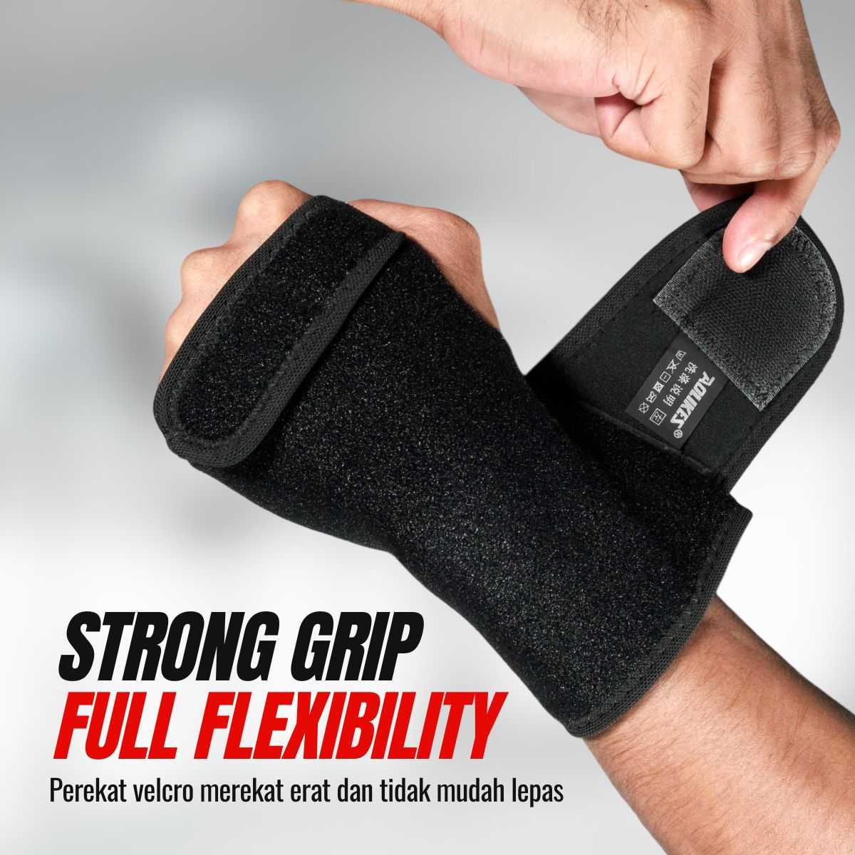 AOLIKES Pelindung Pergelangan Tangan Adjustable Wrist Protector 1 PCS - A-1676