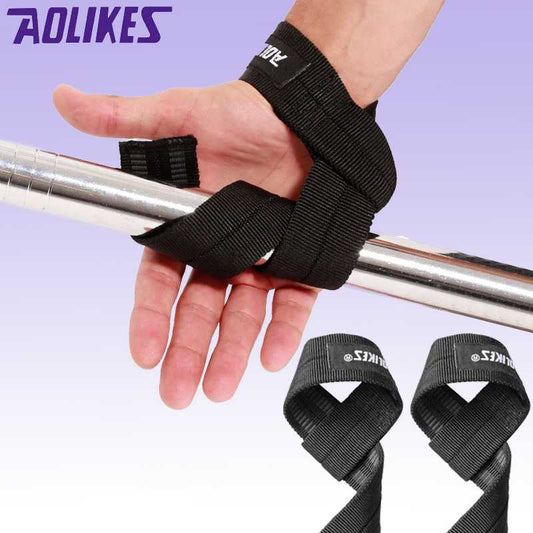 AOLIKES Strap Tangan Angkat Beban Anti Slip Strap Weight Lifting 2 PCS - 7635