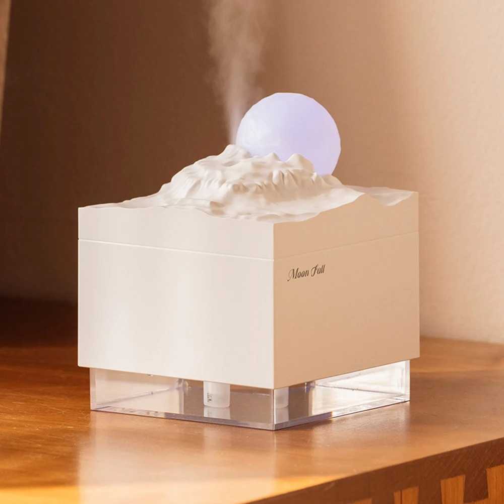 ASGOAL Air Humidifier Mini Ultrasonic Diffuser Night Light Moon 300ml - AG30