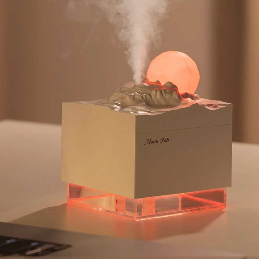 ASGOAL Air Humidifier Mini Ultrasonic Diffuser Night Light Moon 300ml - AG30