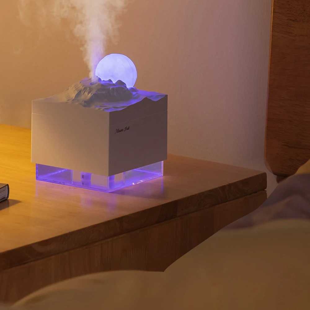ASGOAL Air Humidifier Mini Ultrasonic Diffuser Night Light Moon 300ml - AG30