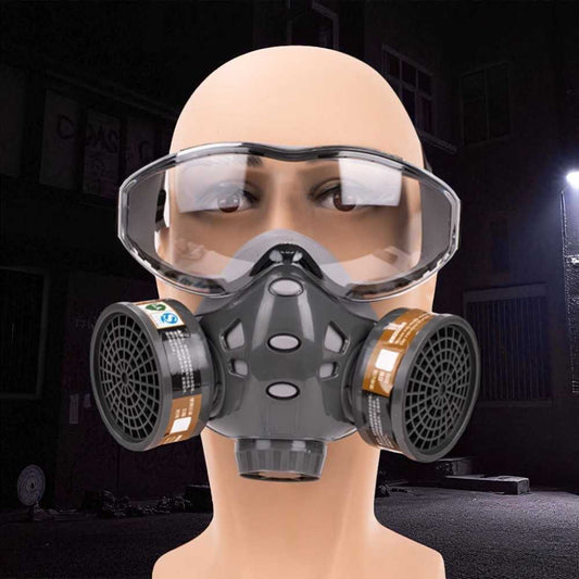 ASL Masker Gas Respirator Full Face with Activated Carbon Filter - 8200