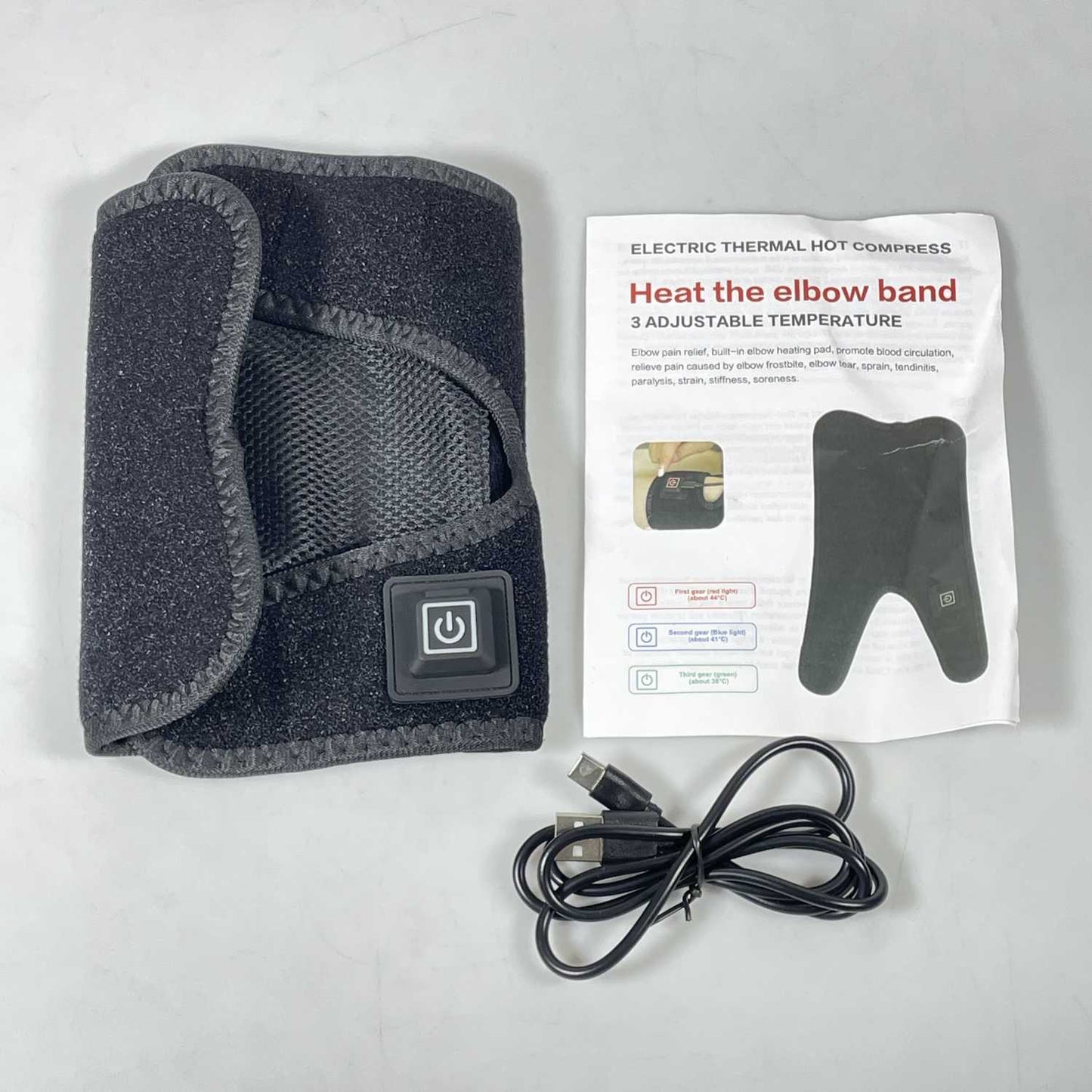 AUTOFY Alat Terapi Siku Hot Compress Elbow Brace Pain Relief USB - AT3