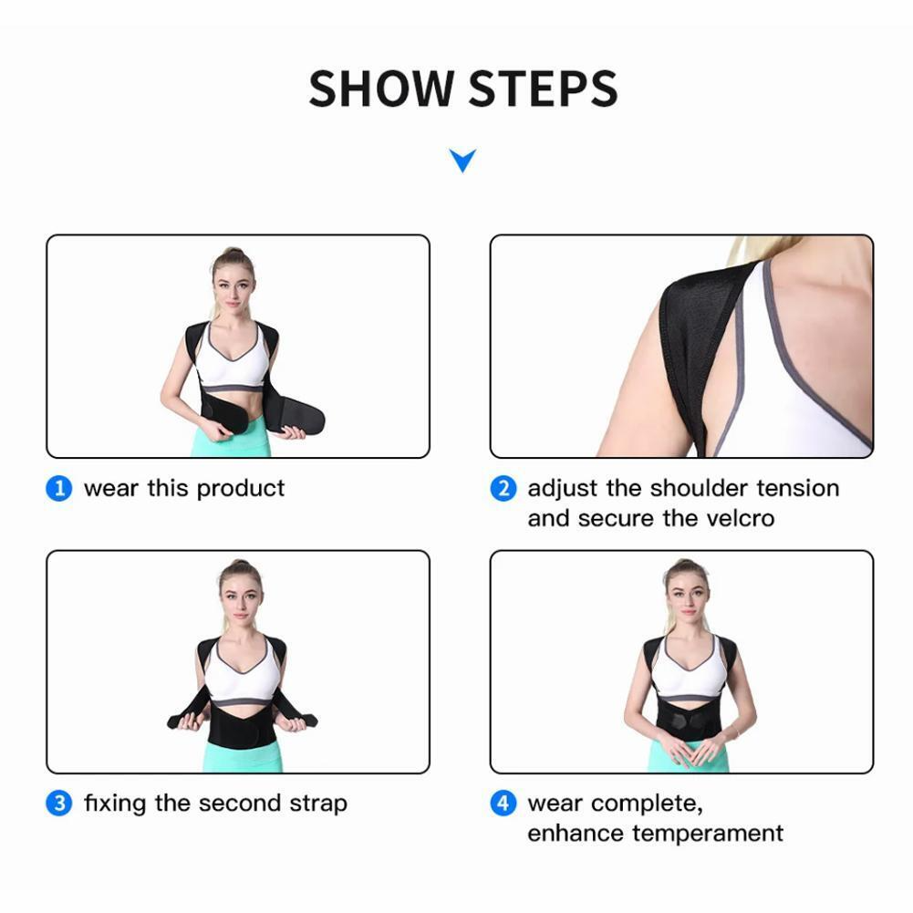 AXZENIA Rompi Korektor Postur Terapi Punggung Back Support Breathable - AX01