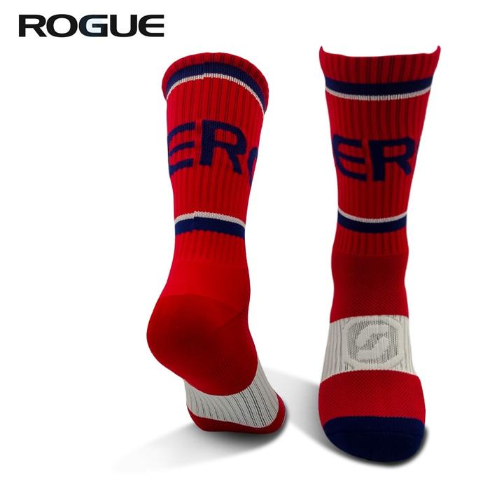 ROGUE Crew Socks Unisex Asli Asli Dukungan Lengkungan Latihan Kekuatan CrossFit Powerlifting - Skull Camou