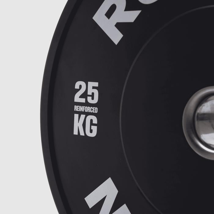 RUGHEN Black Reinforced Bumper Plates - 5 Kg