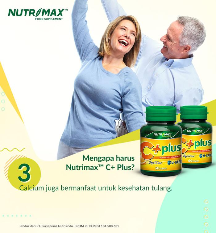 Nutrimax C+ Plus - Vitamin Vit C Imunitas Daya Tahan Tubuh - 30 Tablet