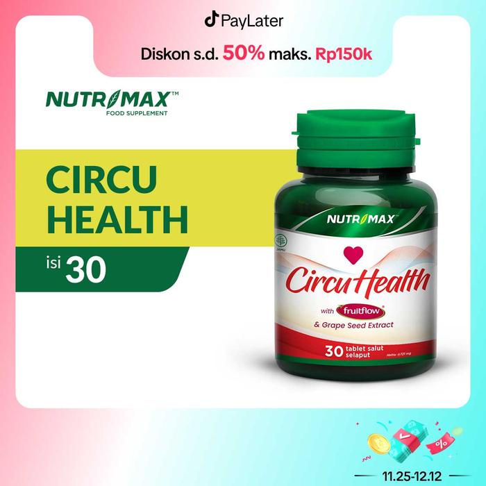 Nutrimax Circu Health Membantu Melancarkan Sirkulasi darah - 30 Tablet