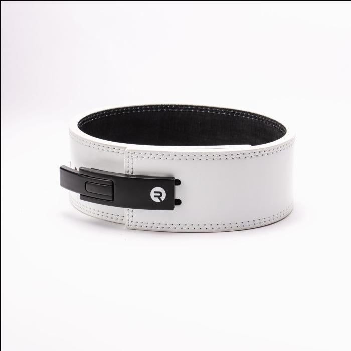 Rughen Lever Belt 12mm for Weight Lifting - Colored Edition - Putih, 2XS QuickAdjust