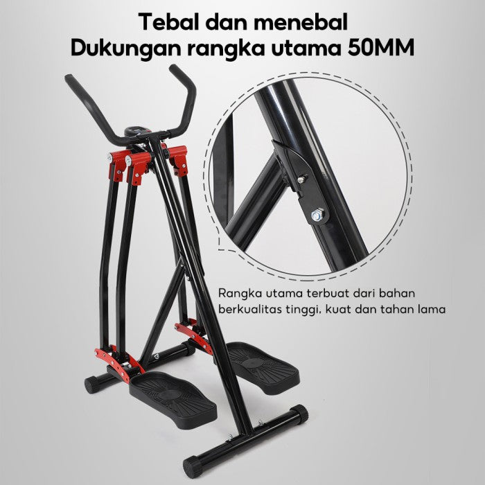 OneTwoFit Air Walker Climber Elliptical Trainer Freestyle Glider Alat Gym Peralatan Olahraga