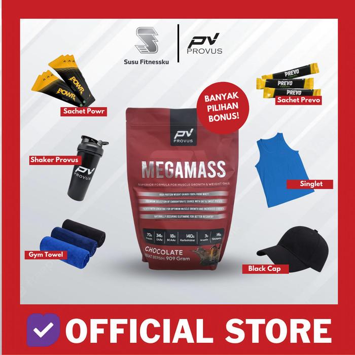 Provus Mega Mass 2 Lb - 4 Serving Weight Gainer - Vanila, Handuk