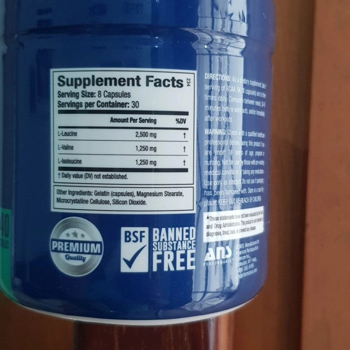 ANS BCAA 240 Capsul 5gram BCAA ratio 2:1:1