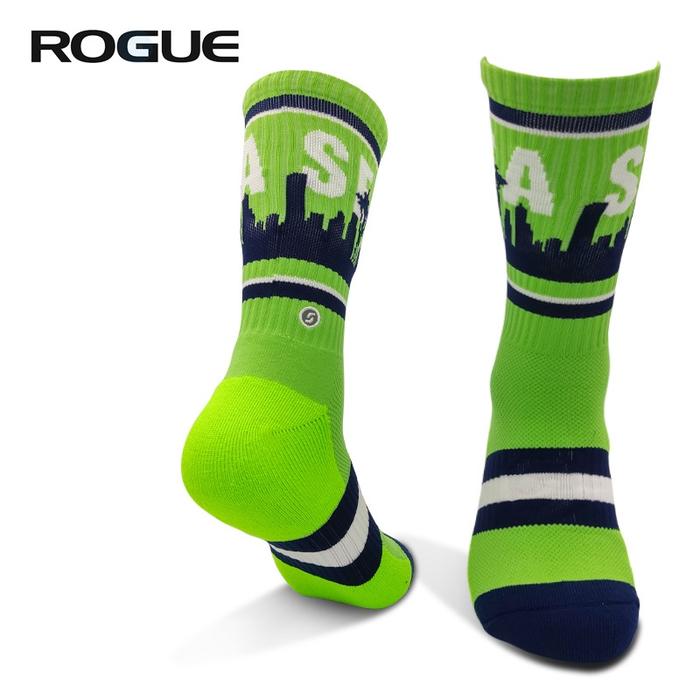 ROGUE Crew Socks Unisex Asli Asli Dukungan Lengkungan Latihan Kekuatan CrossFit Powerlifting - Skull Camou