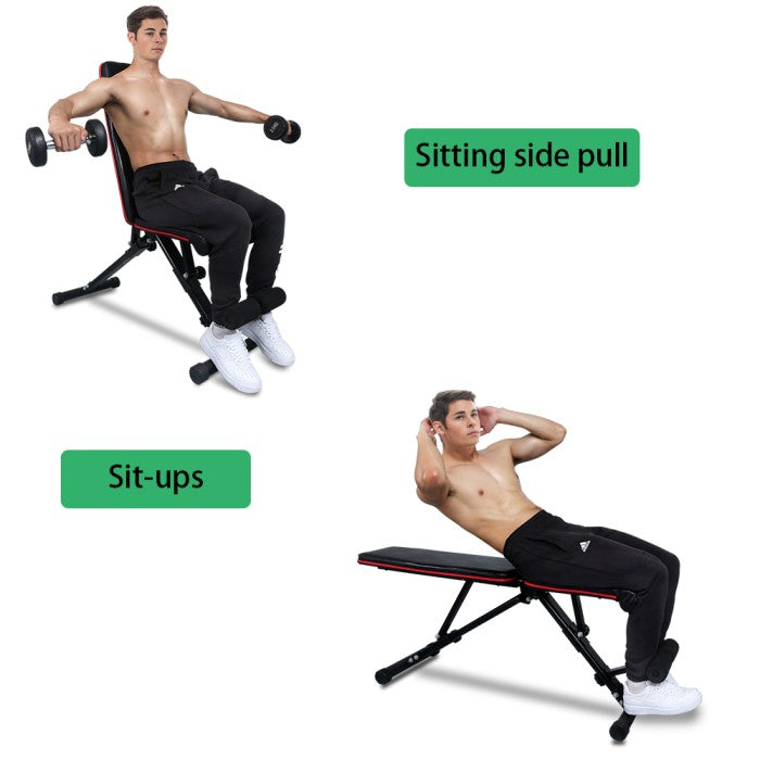 OneTwoFit Adjustable Folding Fitness Bench Dumbbell Weight Bench