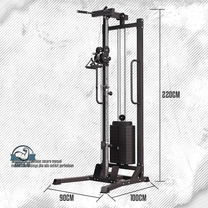 Multifunction Gym Bird Trainer Power Kinetic Cross Cable / Alat Gym Pelatihan Dayung Otot Tangan
