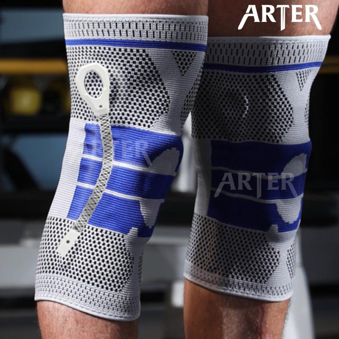 ARTER Knee Support PRO PROTECT Spring Gel Pad Pelindung Lutut Silicone - Brave Red, M