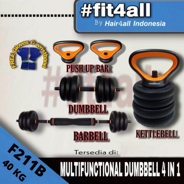 F211b adjustable dumbell 40 kg fed barbell kettlebell xiaomi dambel